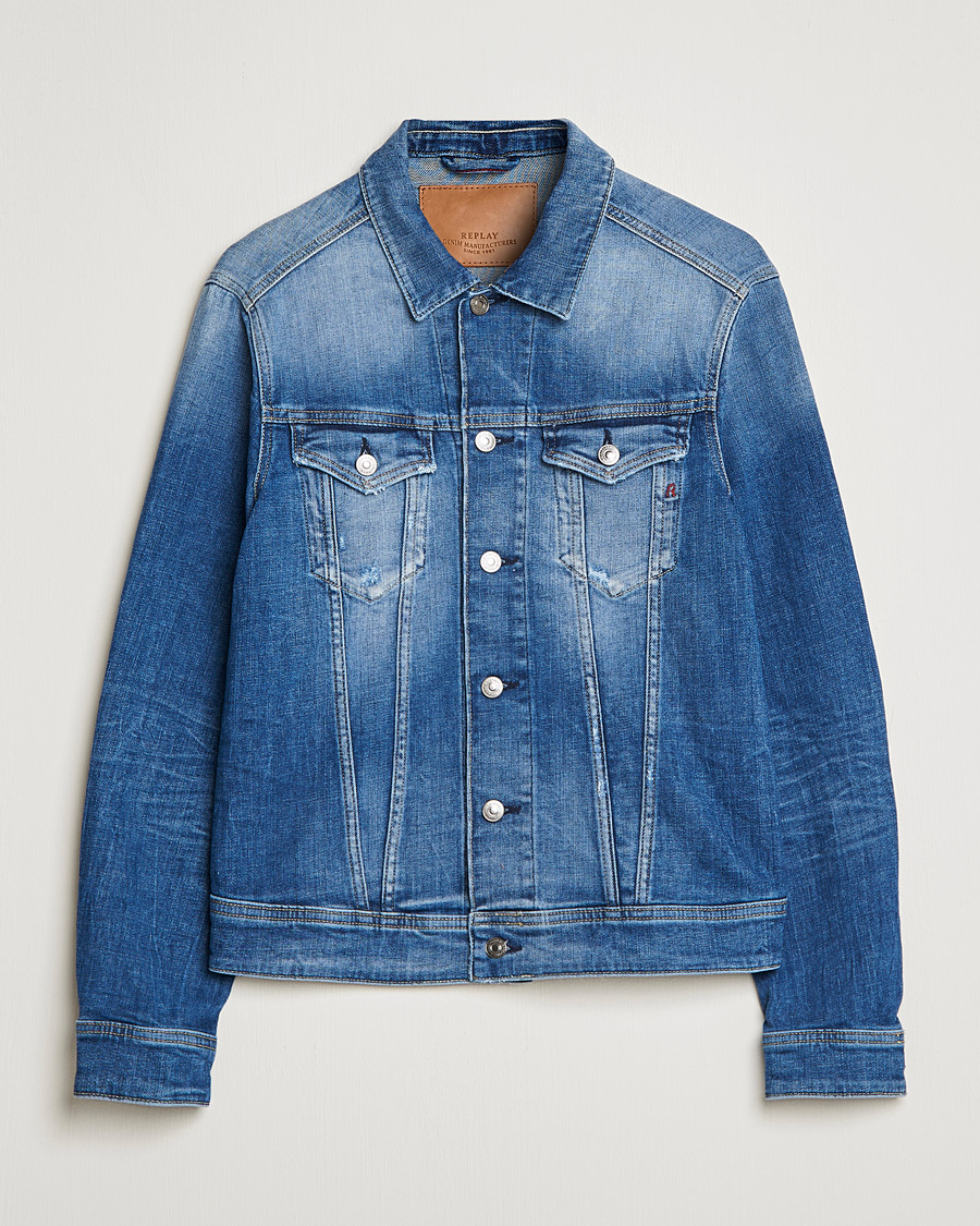 Uomini | Giacche | Replay | 5 Years Aged Denim Jacket Light Blue