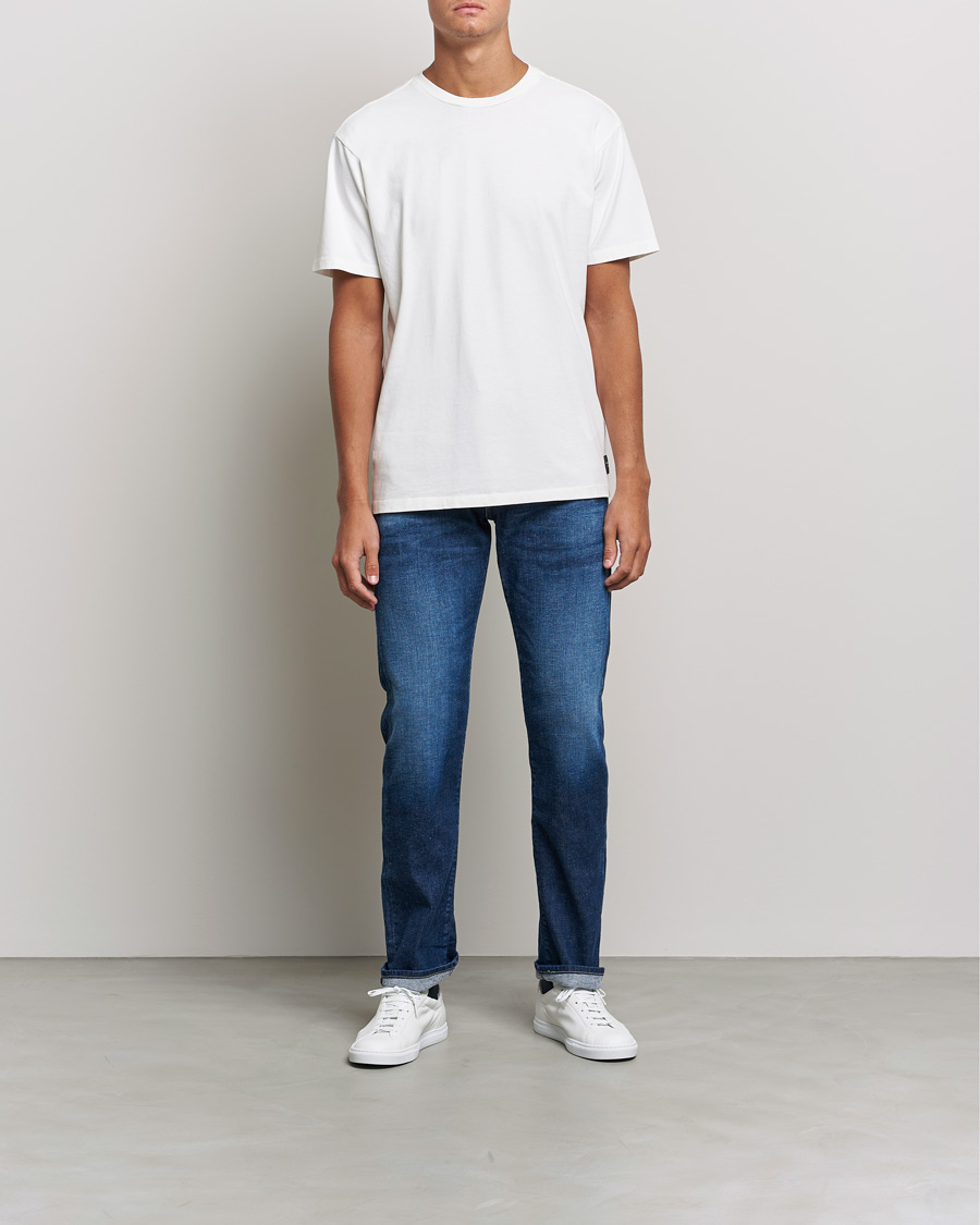 Uomini | T-shirt | Replay | Sartoriale Heavy Crew Neck T-Shirt Chalk White