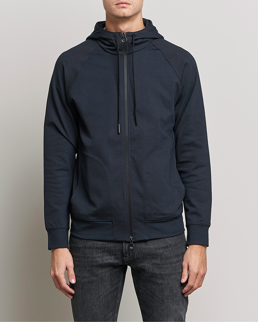 Uomini | Maglieria | Replay | Sartoriale Shiny Full Zip Hoodie Dark Blue