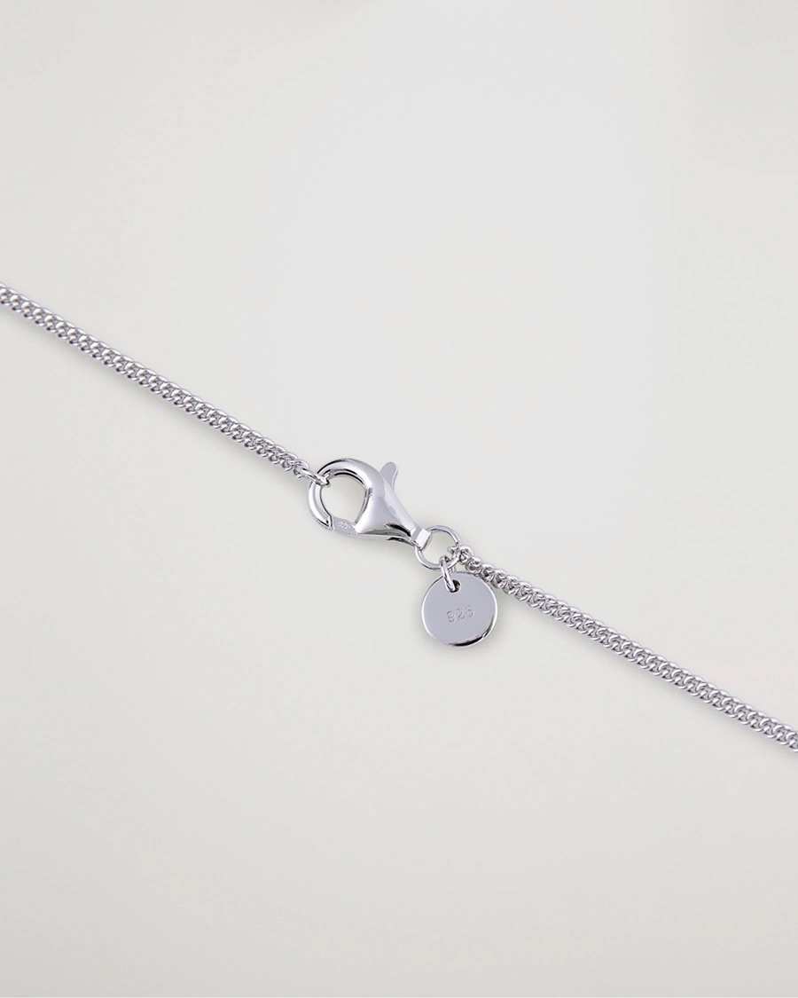 Uomini | Gioielli | Tom Wood | Curb Chain Slim Necklace Silver