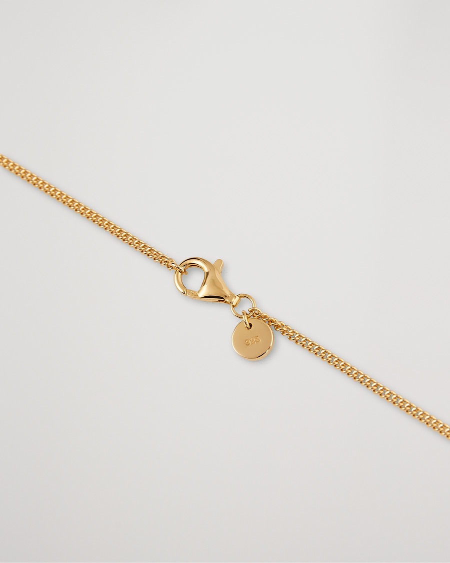 Uomini | Gioielli | Tom Wood | Curb Chain Slim Necklace Gold