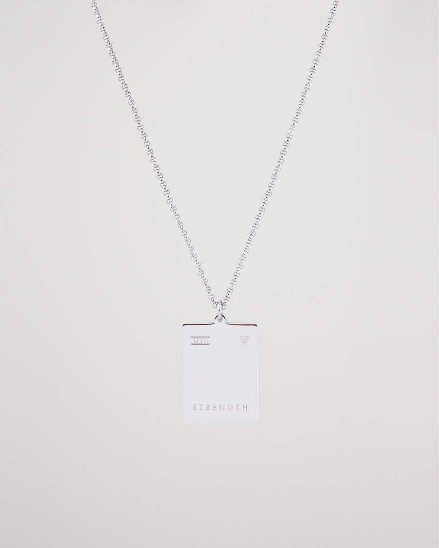 Uomini | Gioielli | Tom Wood | Tarot Strength Pendant Necklace Silver