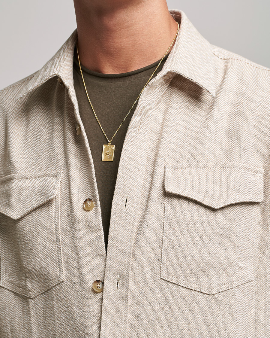 Uomini | Gioielli | Tom Wood | Tarot Strength Pendant Necklace Gold