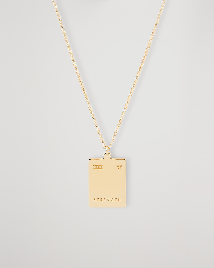 Uomini | Gioielli | Tom Wood | Tarot Strength Pendant Necklace Gold