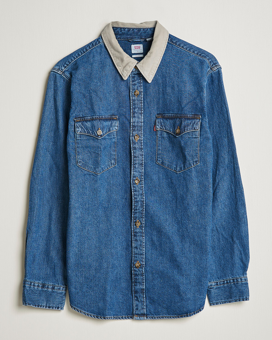 Uomini | Camicie | Levi's | Relaxed Fit Western Shirt Blue Stone Wash