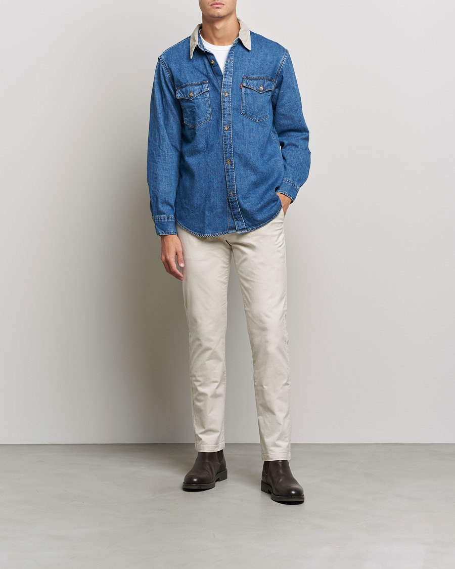 Uomini | Camicie | Levi's | Relaxed Fit Western Shirt Blue Stone Wash