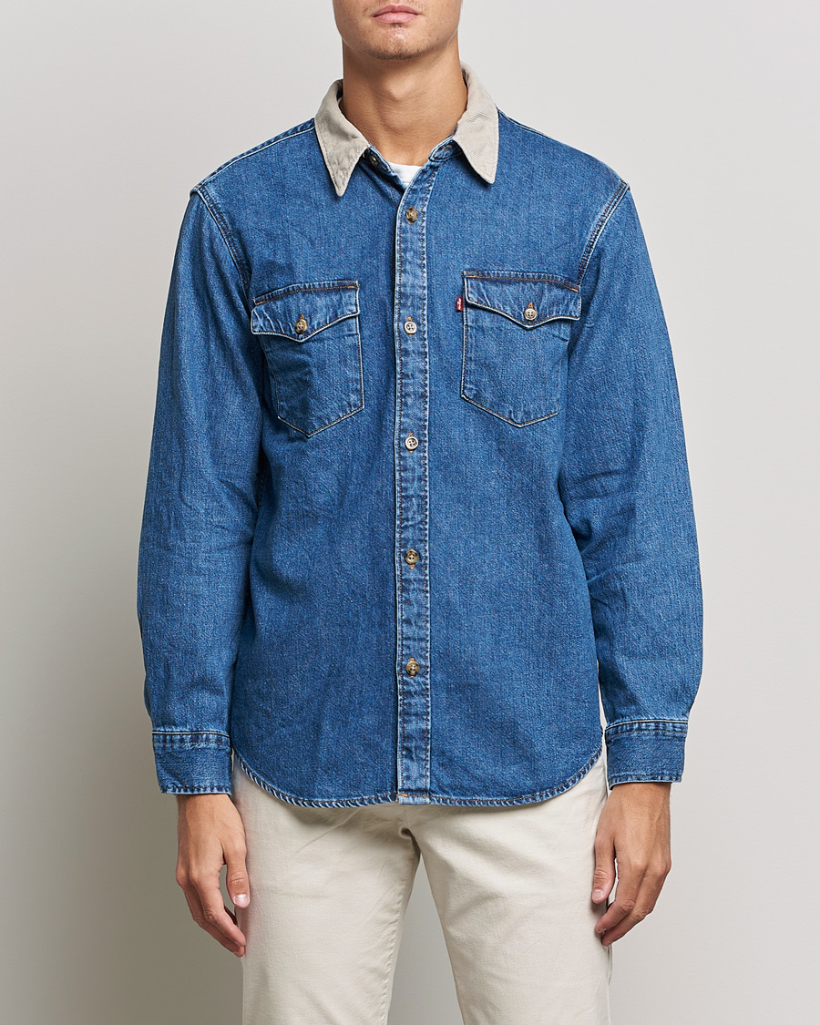 Uomini | Camicie | Levi's | Relaxed Fit Western Shirt Blue Stone Wash