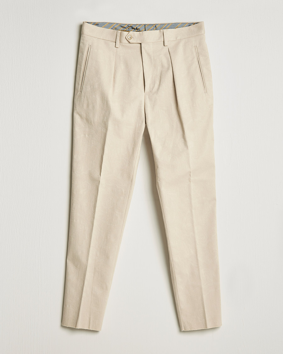 Uomini | Pantaloni | Etro | Pleated Trousers Beige