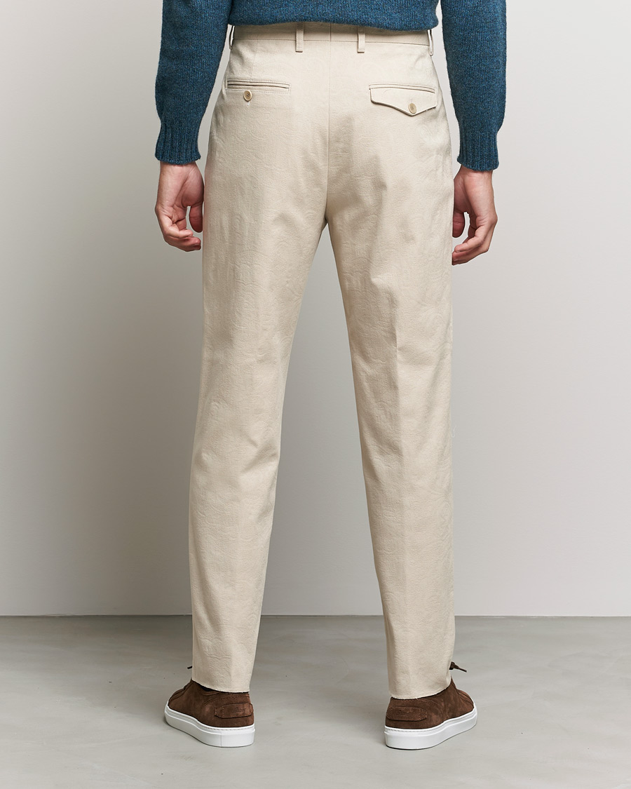 Uomini | Pantaloni | Etro | Pleated Trousers Beige