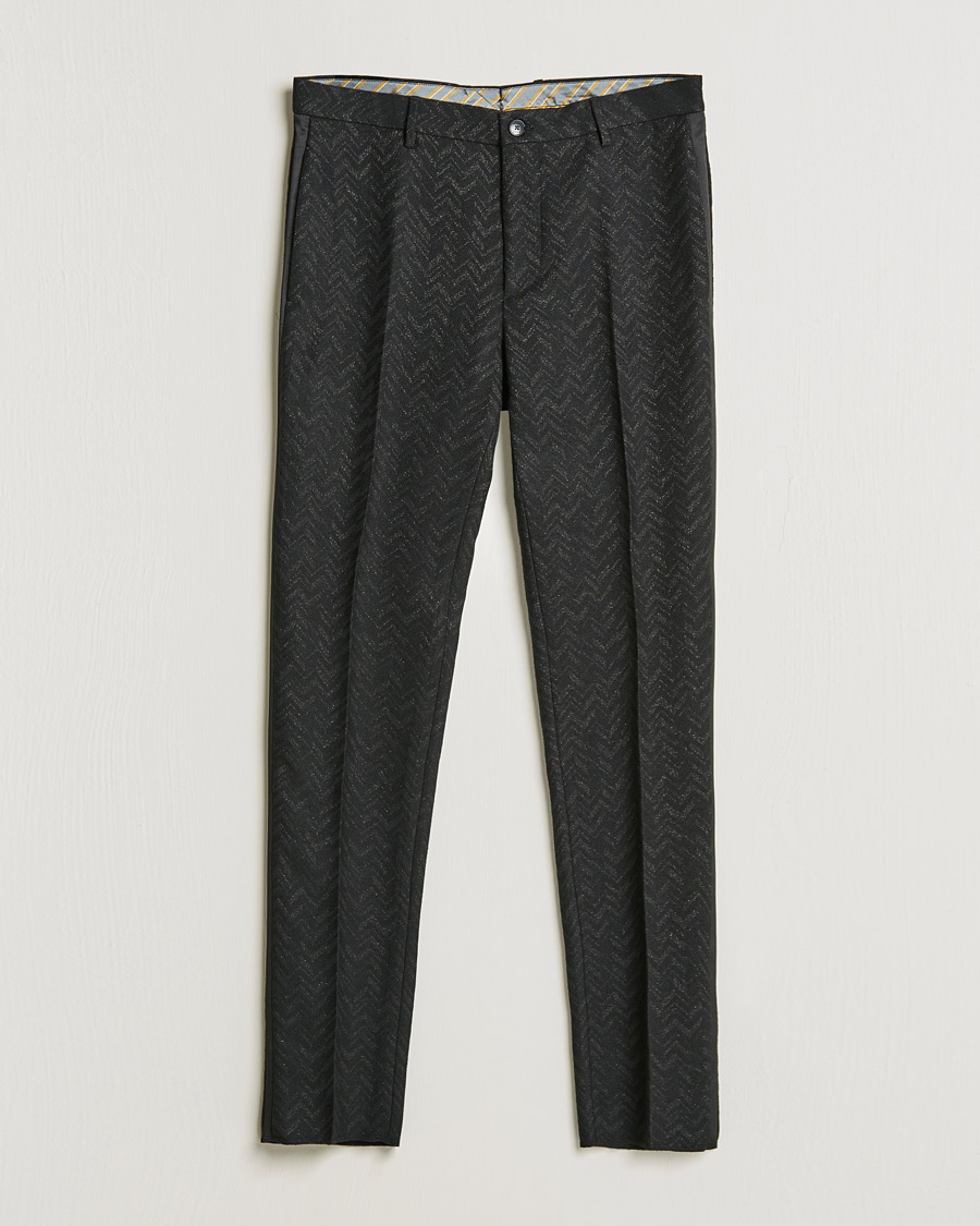 Uomini | Pantaloni | Etro | Flat Front Evening Trousers Black