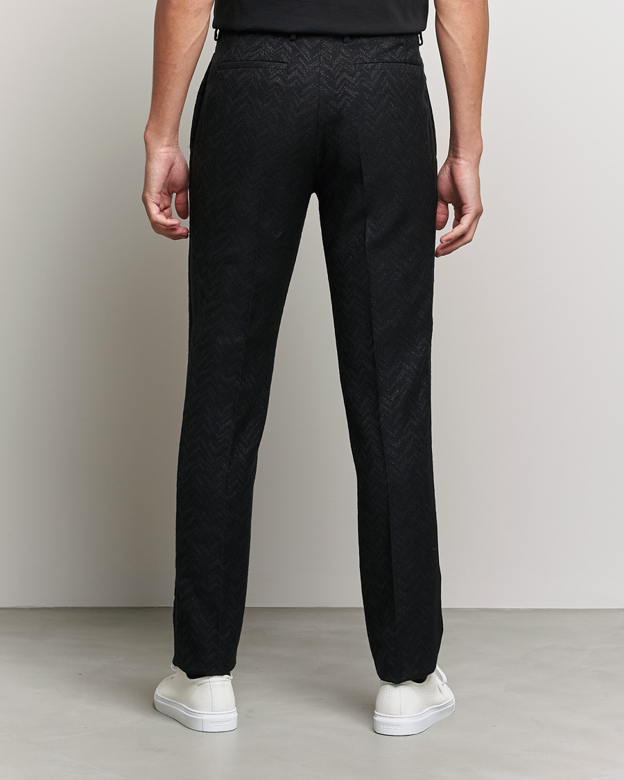 Uomini | Pantaloni | Etro | Flat Front Evening Trousers Black