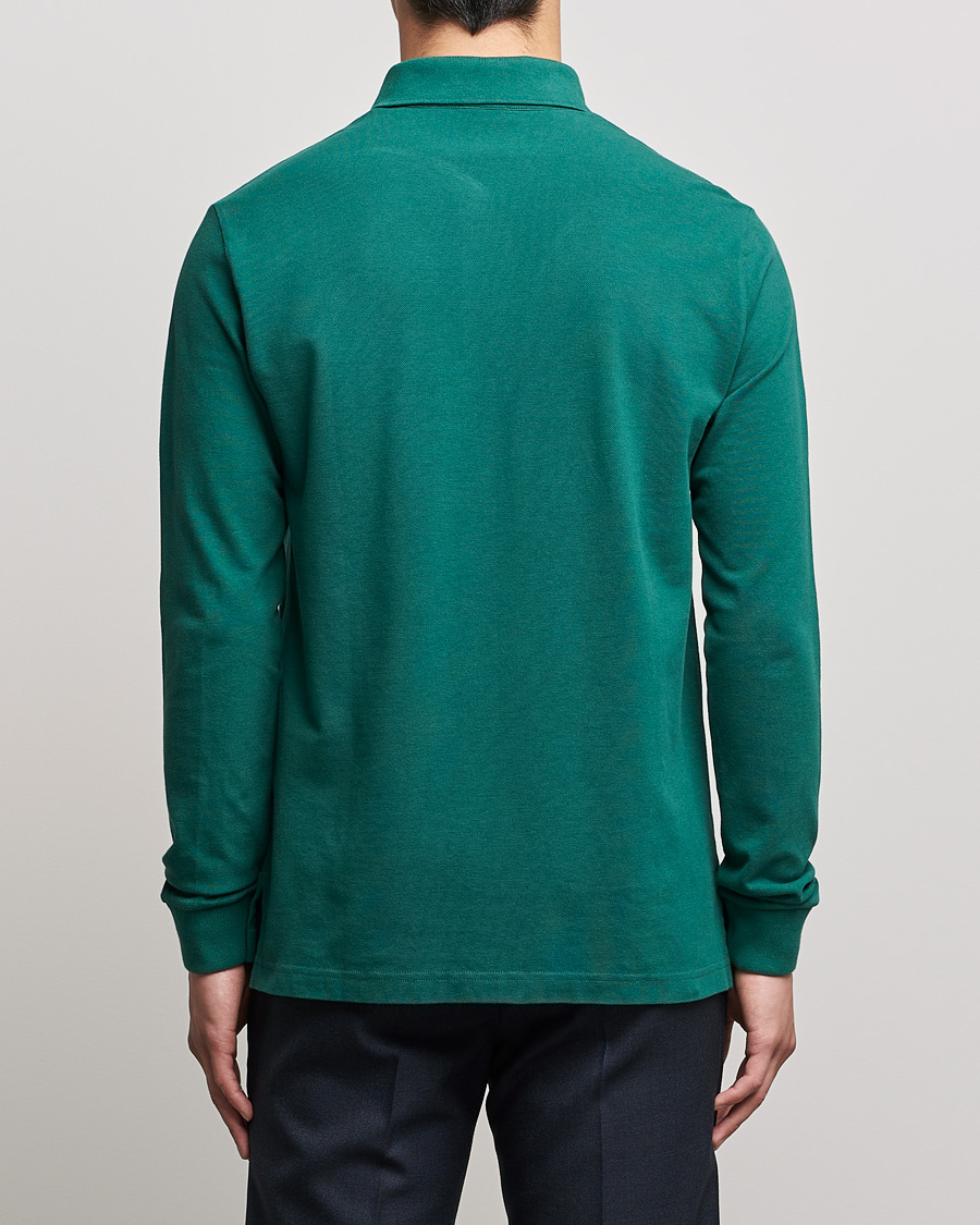 Uomini | Maglieria | Etro | Long Sleeve Contrast Paisley Polo Emerald