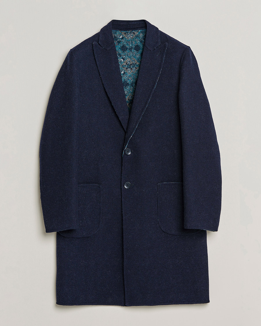 Uomini | Giacche | Etro | Deconstructed Reversible Coat Navy
