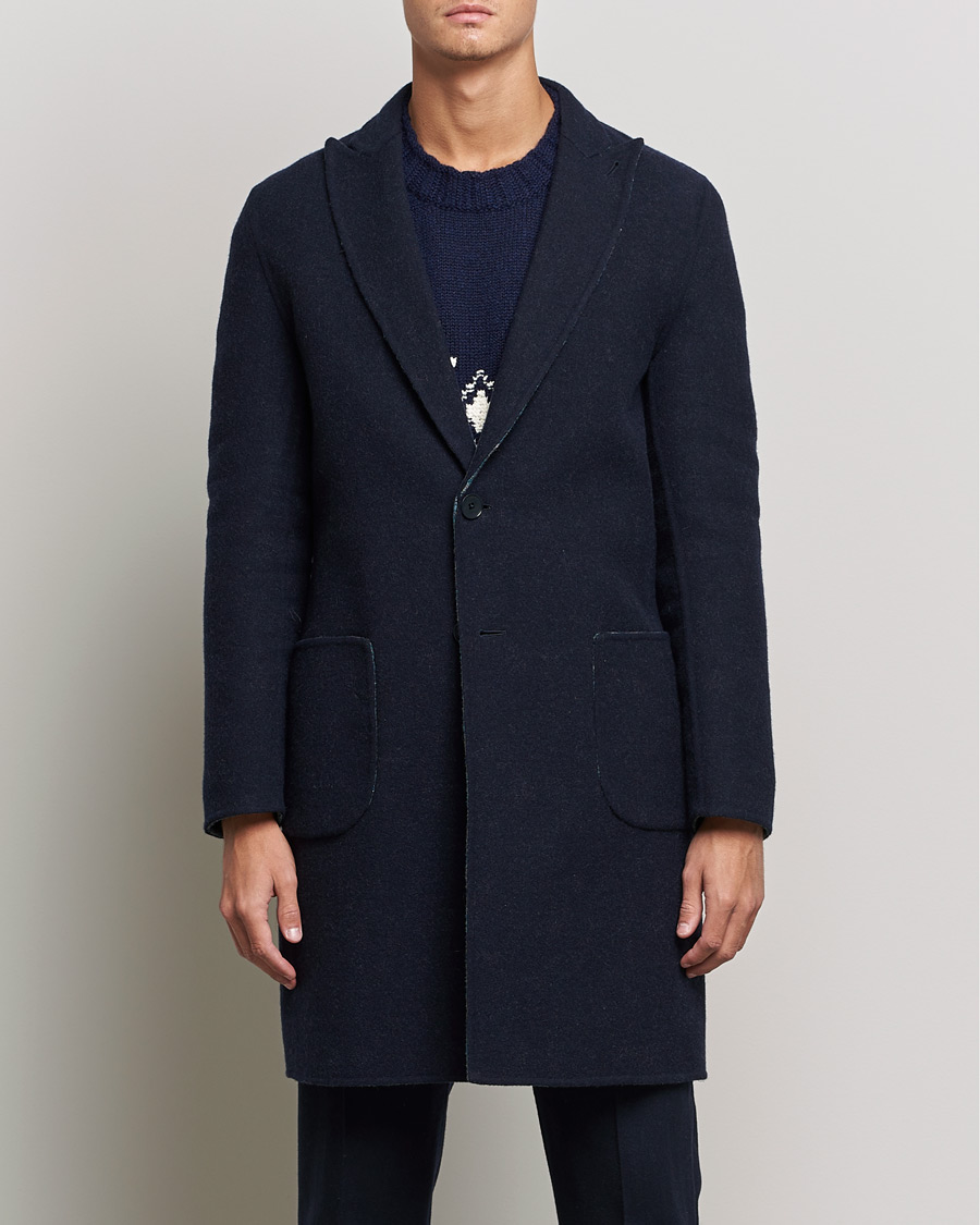 Uomini | Giacche | Etro | Deconstructed Reversible Coat Navy