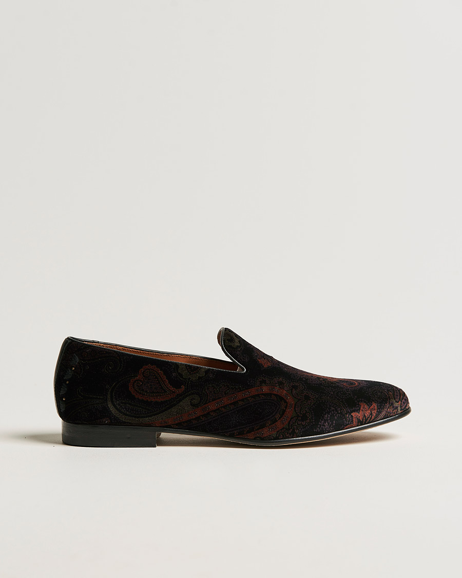 Uomini | Etro Printed Slippers Black | Etro | Printed Slippers Black