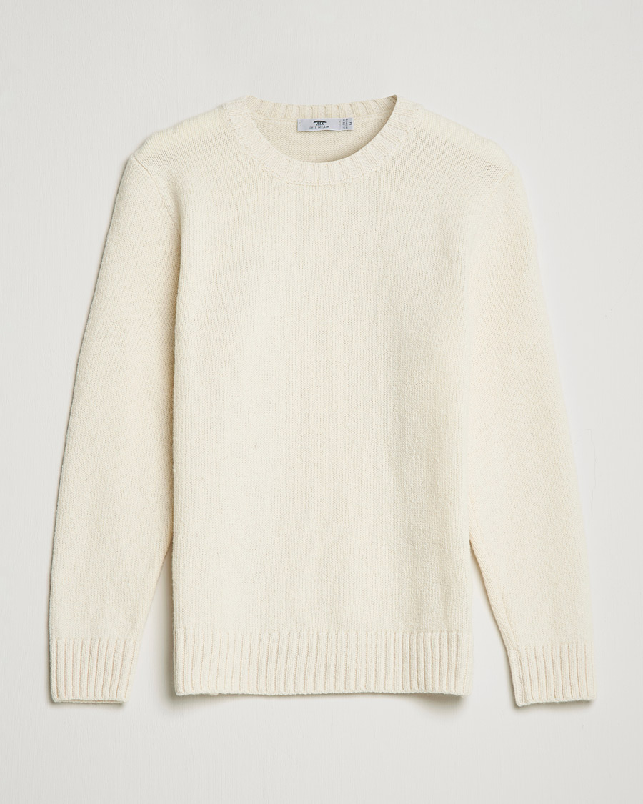 Uomini | Maglieria | Inis Meáin | Wool/Cashmere Crew Neck White