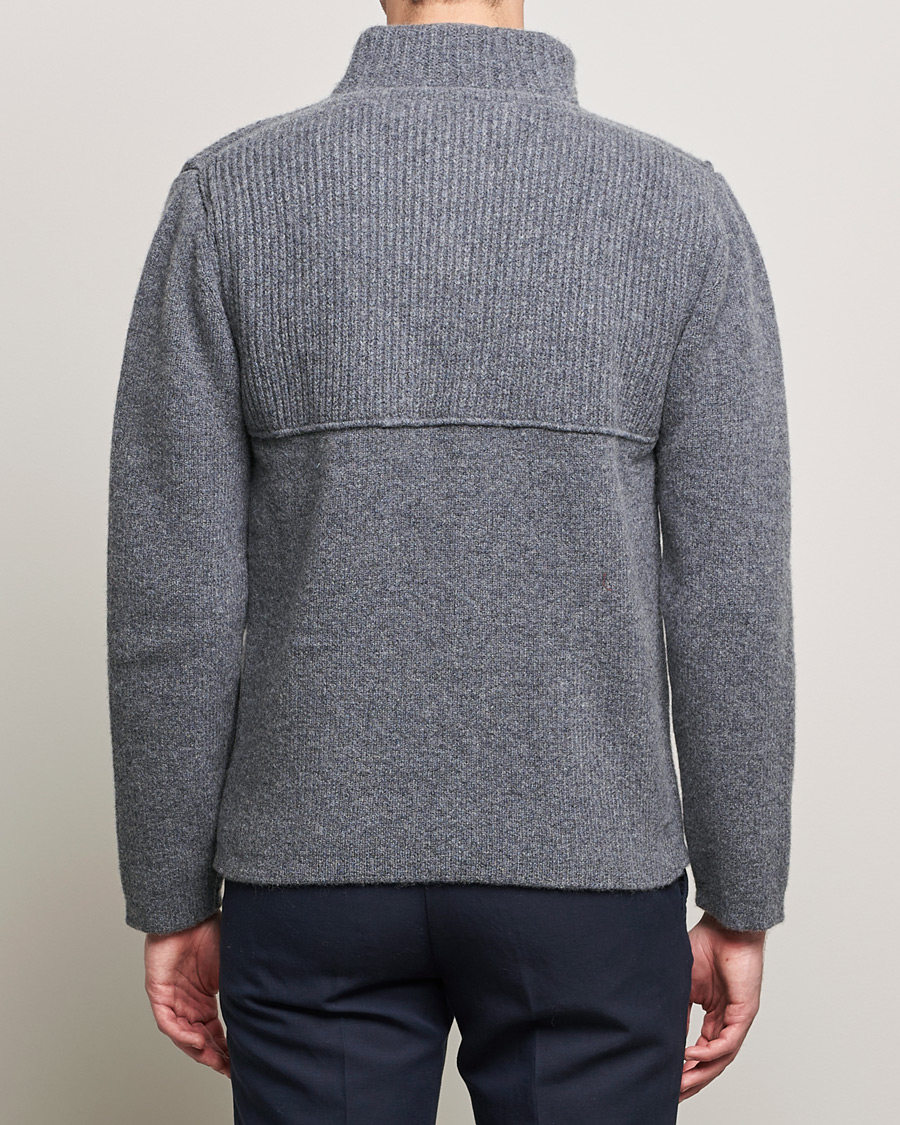 Uomini | Maglieria | Inis Meáin | Heavy Wool Cardigan Grey