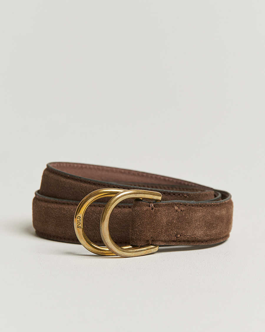 Uomini | Polo Ralph Lauren Suede Belt Brown | Polo Ralph Lauren | Suede Belt Brown