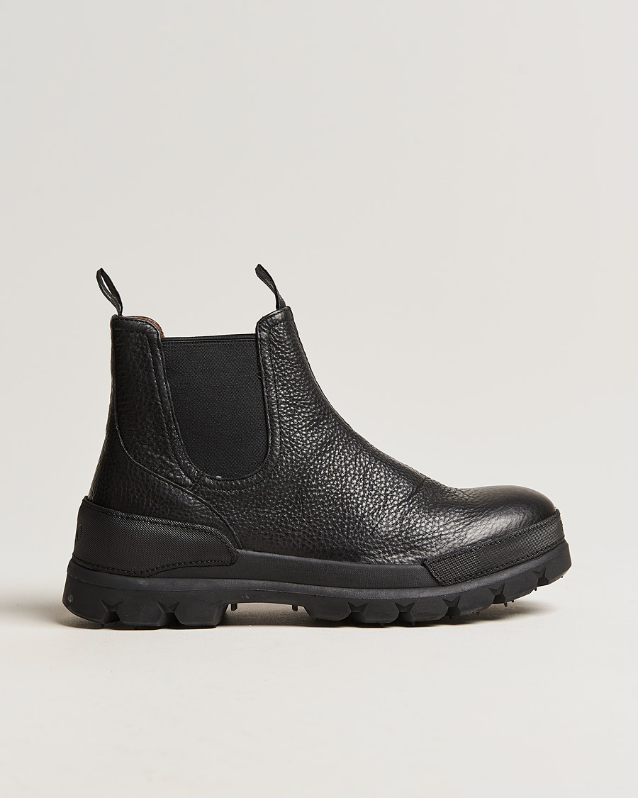 Uomini | Polo Ralph Lauren Oslo Oiled Leather Chelsea Boot Black | Polo Ralph Lauren | Oslo Oiled Leather Chelsea Boot Black