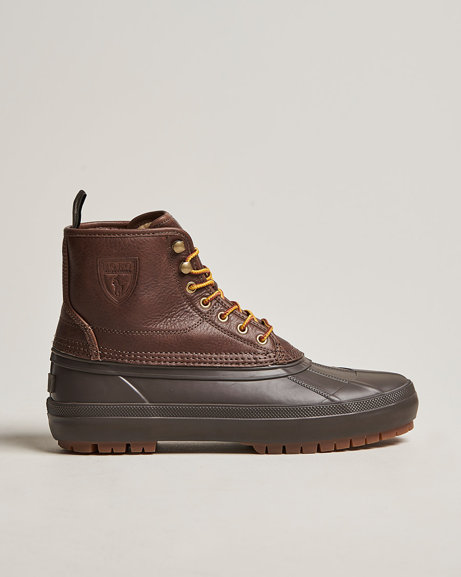 Uomini | Polo Ralph Lauren Claus Leather Boots Dark Brown | Polo Ralph Lauren | Claus Leather Boots Dark Brown