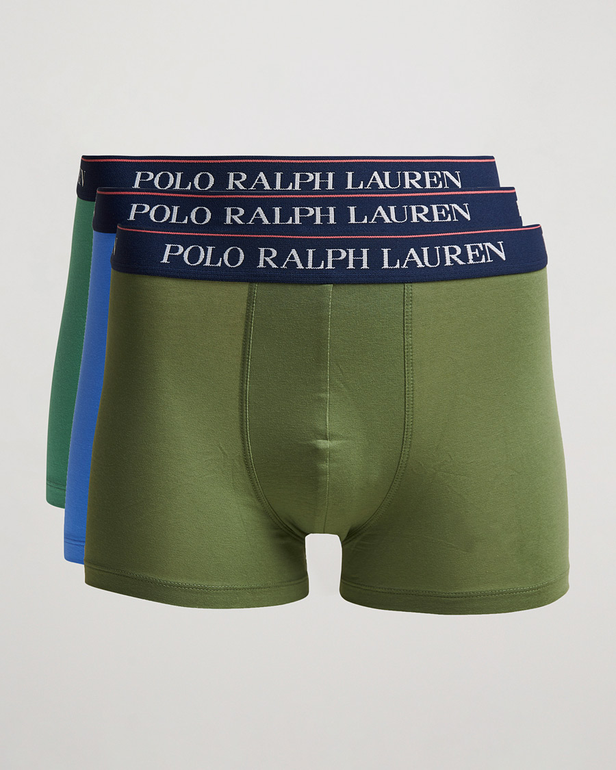 Uomini | Biancheria intima | Polo Ralph Lauren | 3-Pack Trunk Cargo Green/Blue/Green