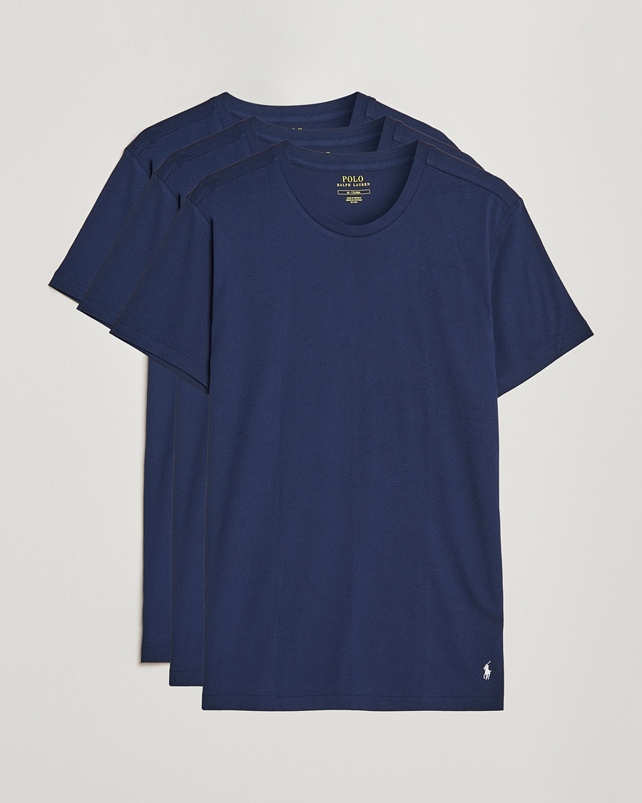 Uomini | T-shirt | Polo Ralph Lauren | 3-Pack Crew Neck T-Shirt Navy