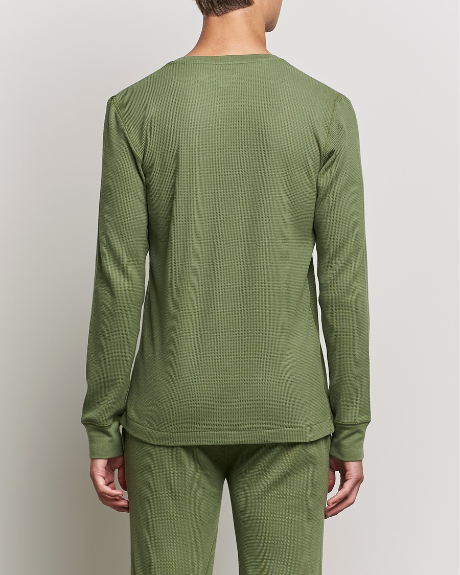Uomini | T-shirt | Polo Ralph Lauren | Waffle Long Sleeve Crew Neck Army Olive