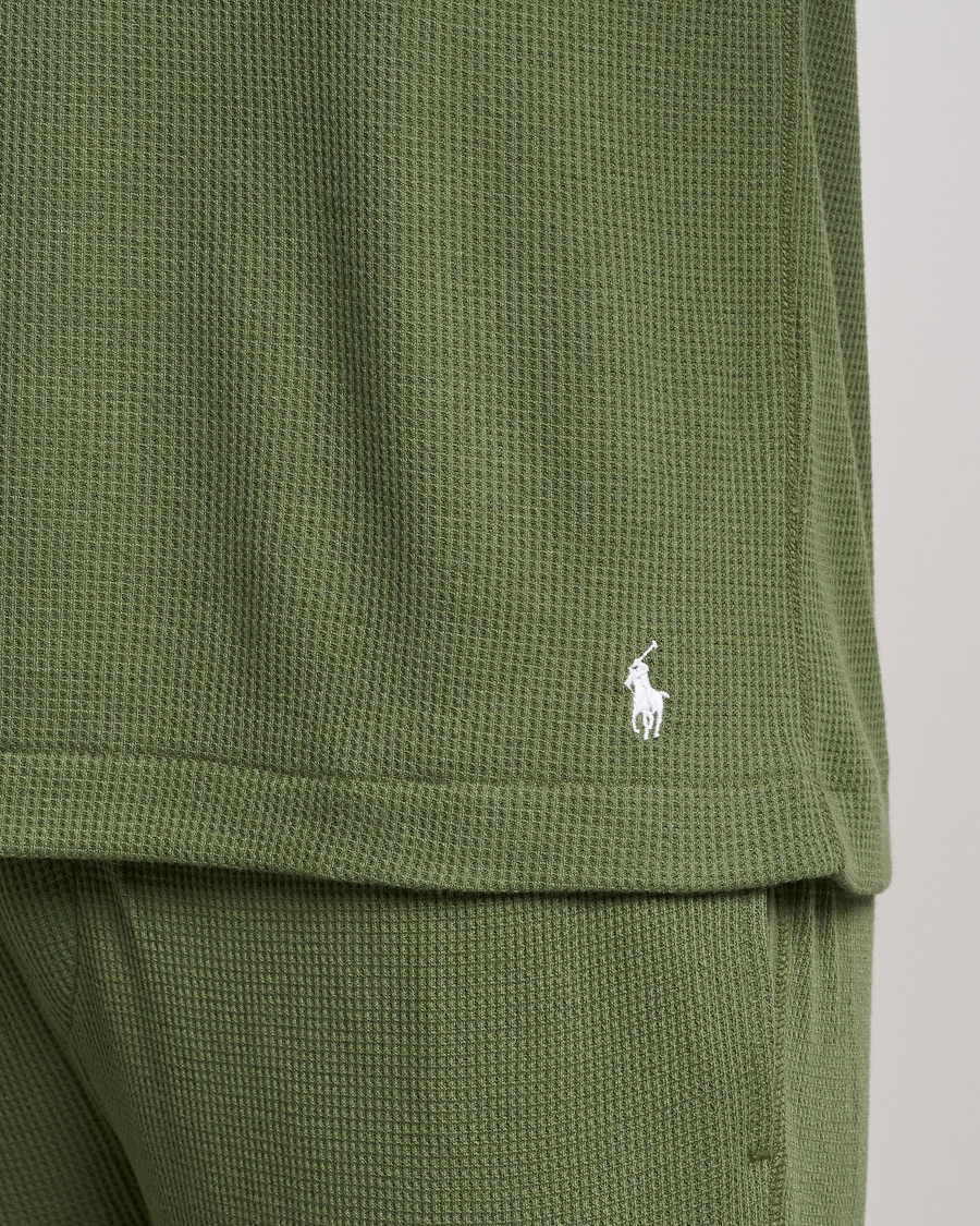 Uomini | T-shirt | Polo Ralph Lauren | Waffle Long Sleeve Crew Neck Army Olive