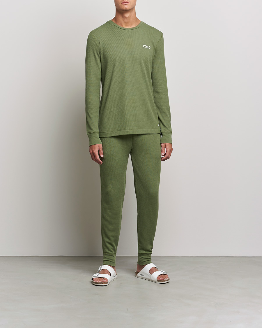 Uomini | Pantaloni | Polo Ralph Lauren | Waffle Sweat Pants Army Olive