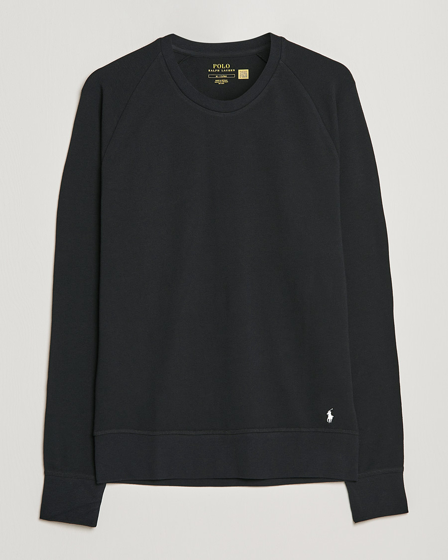 Uomini | T-shirt | Polo Ralph Lauren | Cotton Jersey Long Sleeve Tee Black