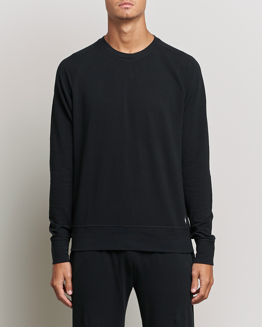 Uomini | T-shirt | Polo Ralph Lauren | Cotton Jersey Long Sleeve Tee Black