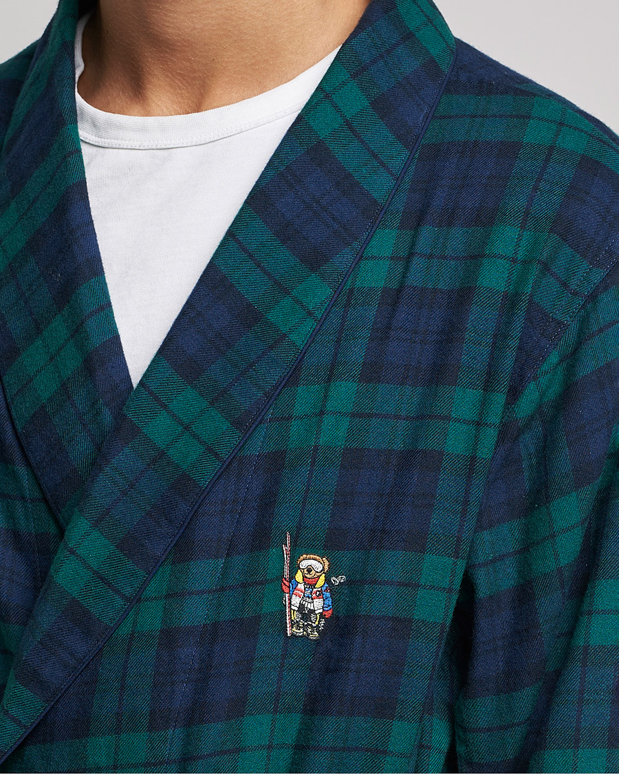 Uomini | Accappatoi & Pigiami | Polo Ralph Lauren | Flannel Checked Robe Blackwatch