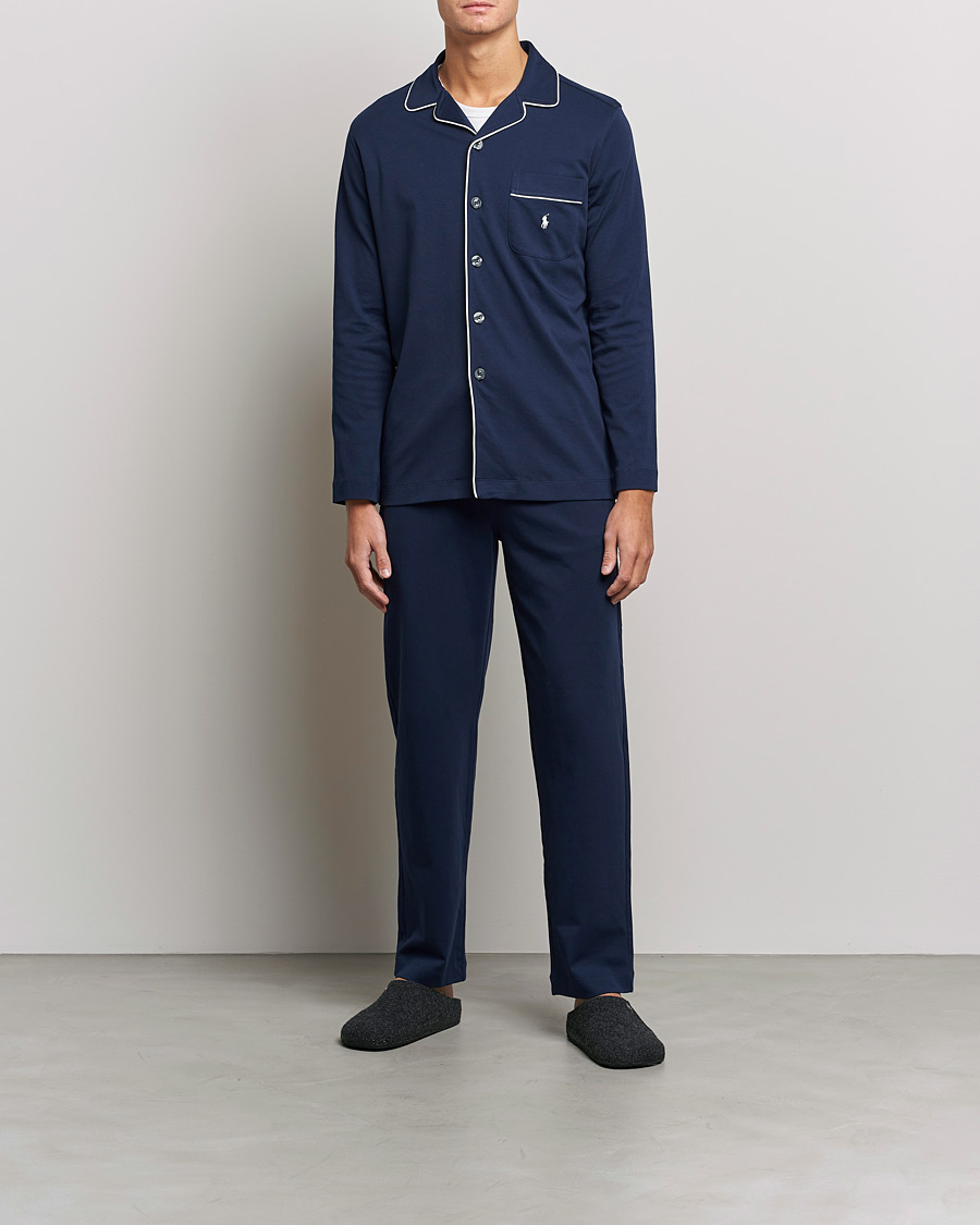 Uomini | Accappatoi & Pigiami | Polo Ralph Lauren | Cotton Pyjama Set Cruise Navy