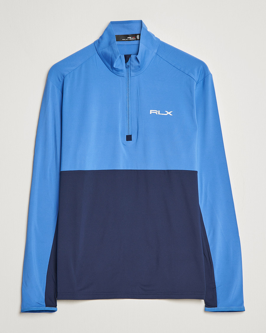 Uomini | Maglieria | RLX Ralph Lauren | Performance Airflow Half-Zip French Blue/Navy