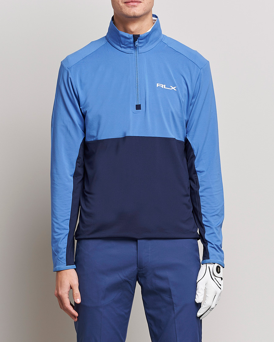 Uomini | Maglieria | RLX Ralph Lauren | Performance Airflow Half-Zip French Blue/Navy