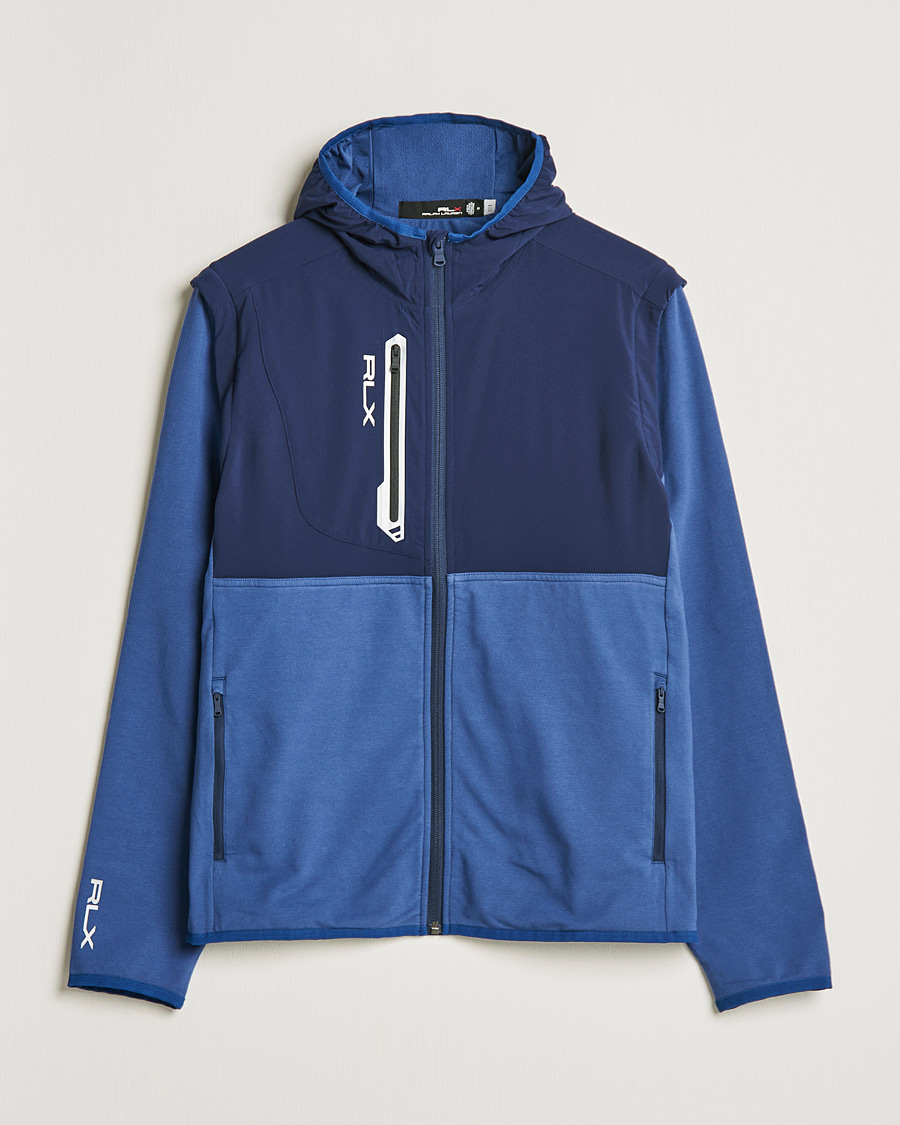 Uomini | Maglieria | RLX Ralph Lauren | Techy Terry Full-Zip Hoodie Light Navy/French Navy