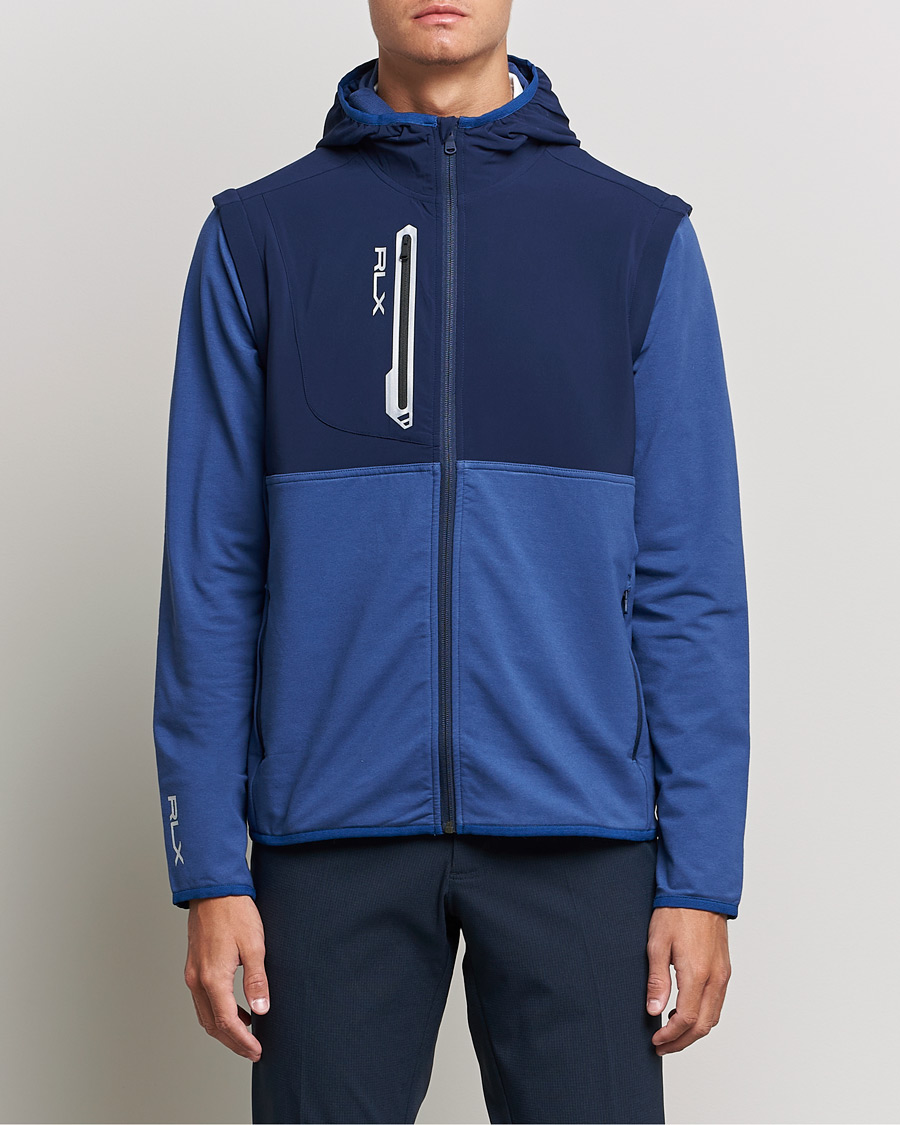 Uomini | Maglieria | RLX Ralph Lauren | Techy Terry Full-Zip Hoodie Light Navy/French Navy