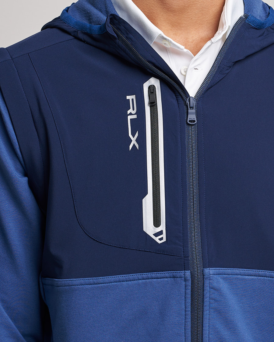 Uomini | Maglieria | RLX Ralph Lauren | Techy Terry Full-Zip Hoodie Light Navy/French Navy