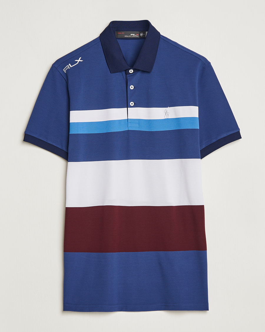 Uomini | Polo | RLX Ralph Lauren | Performance Striped Polo Rich Rubu Multi