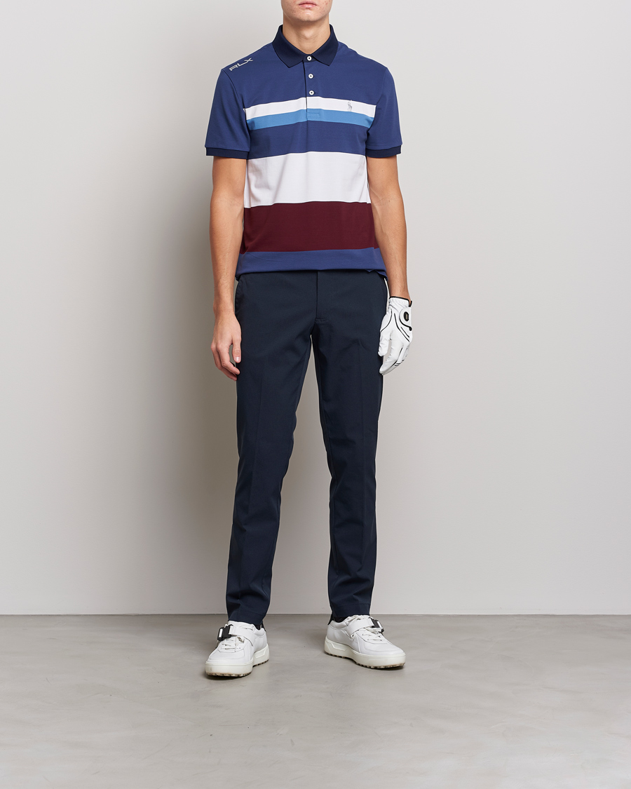 Uomini | Polo | RLX Ralph Lauren | Performance Striped Polo Rich Rubu Multi