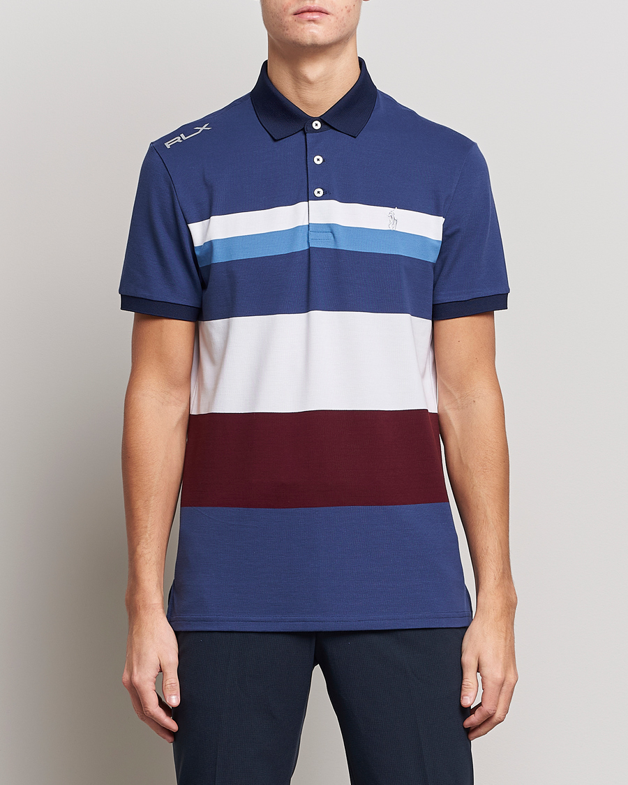 Uomini | Polo | RLX Ralph Lauren | Performance Striped Polo Rich Rubu Multi