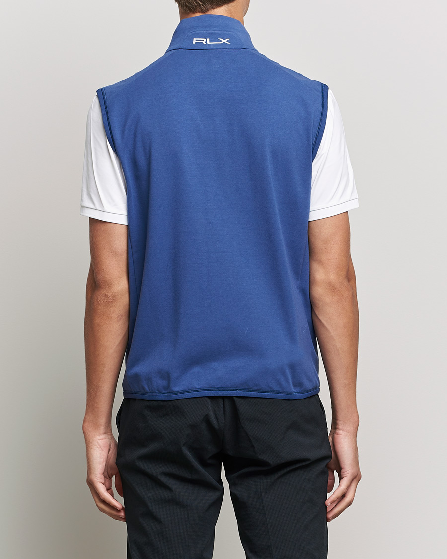 Uomini | Giacche | RLX Ralph Lauren | Techy Terry Vest Light Navy Houndstooth