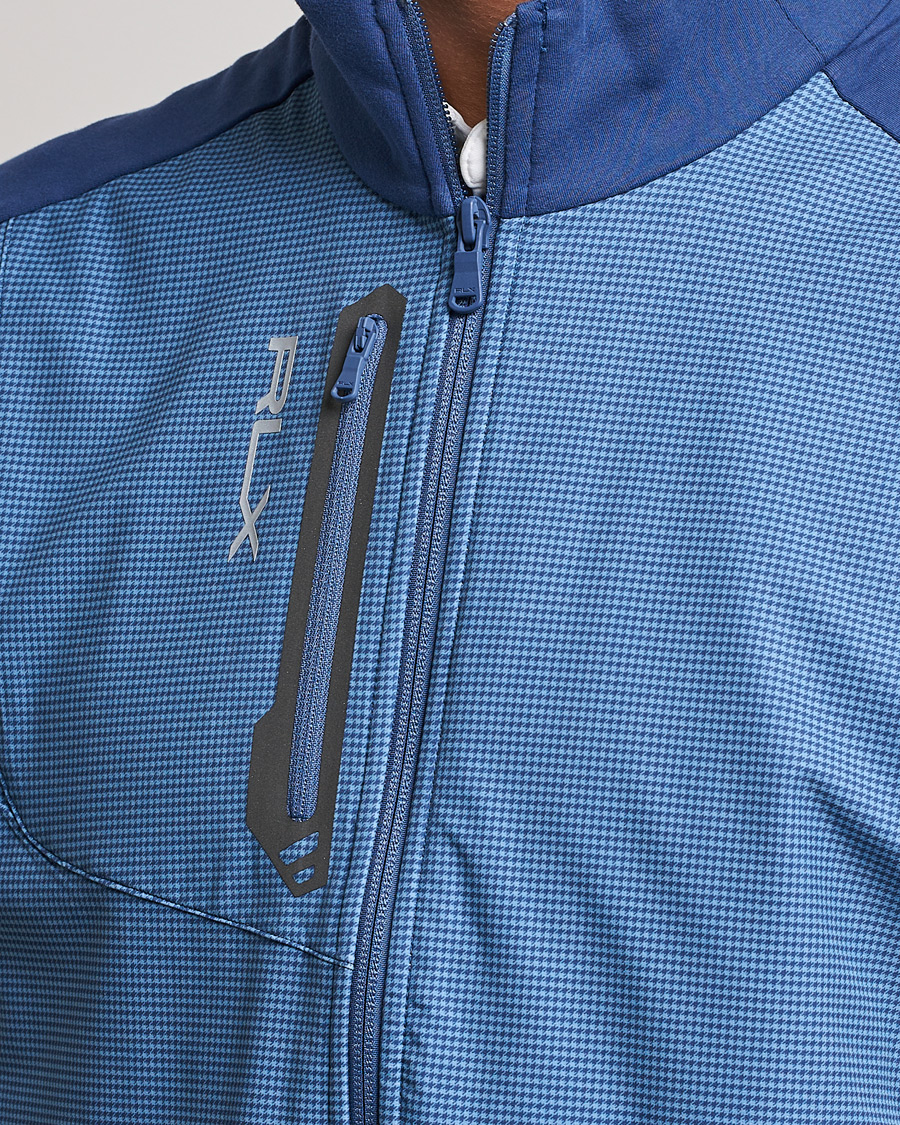 Uomini | Giacche | RLX Ralph Lauren | Techy Terry Vest Light Navy Houndstooth