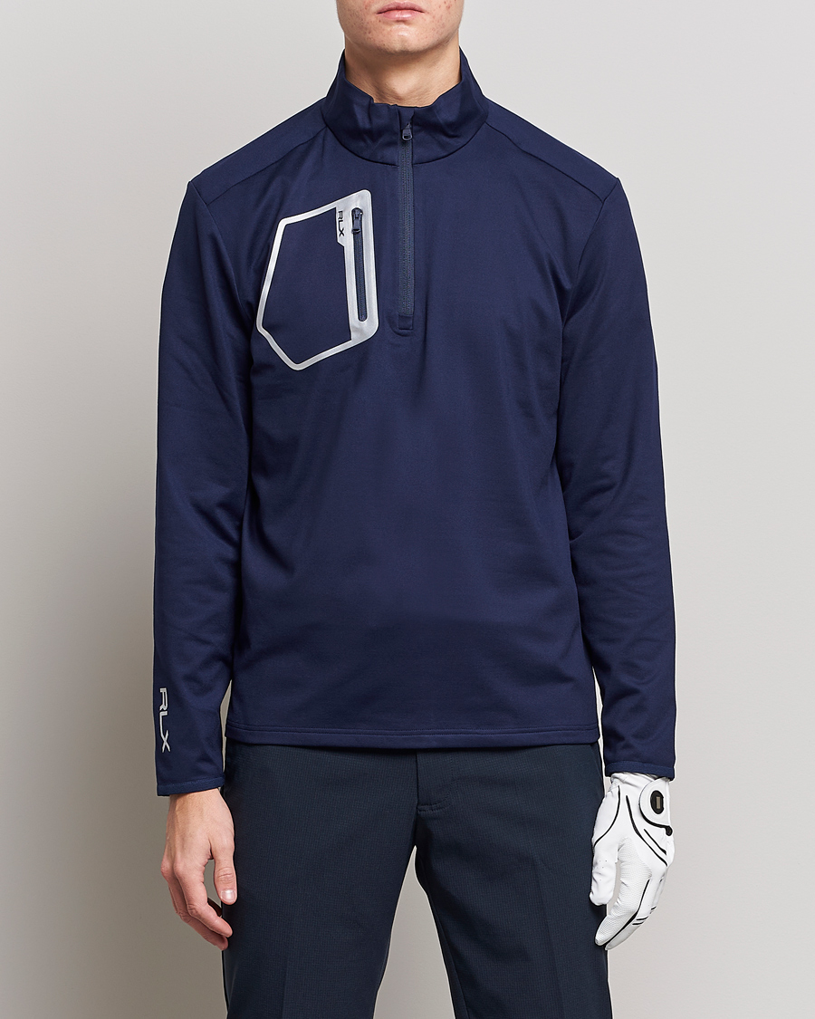 Uomini | Maglieria | RLX Ralph Lauren | Luxury Performance Jersey Half-Zip Navy