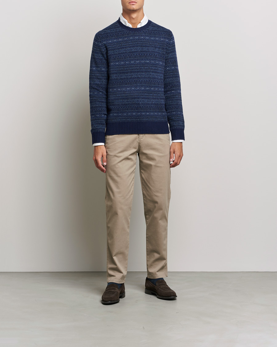 Uomini | Maglieria | Polo Ralph Lauren | Wool/Cashmere Fairisle Knitted Sweater Navy