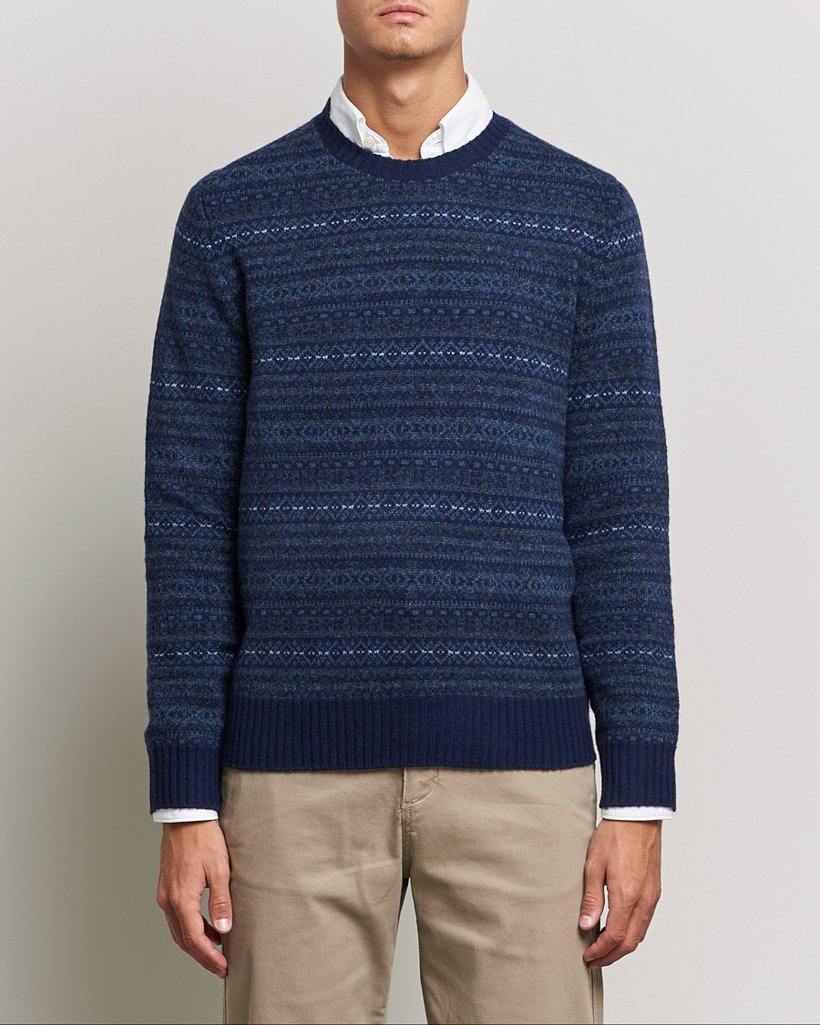 Uomini | Maglieria | Polo Ralph Lauren | Wool/Cashmere Fairisle Knitted Sweater Navy