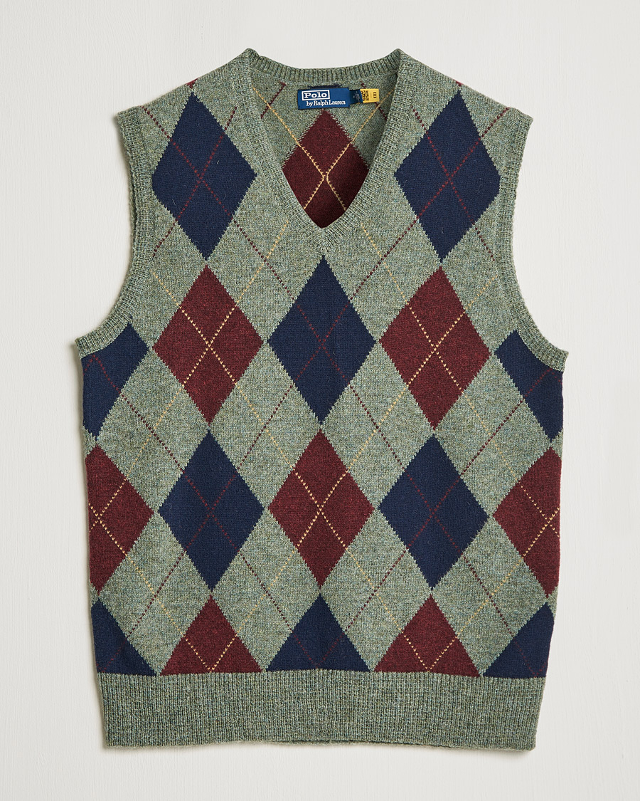Uomini | Maglieria | Polo Ralph Lauren | Wool Argyle Vest Green Multi
