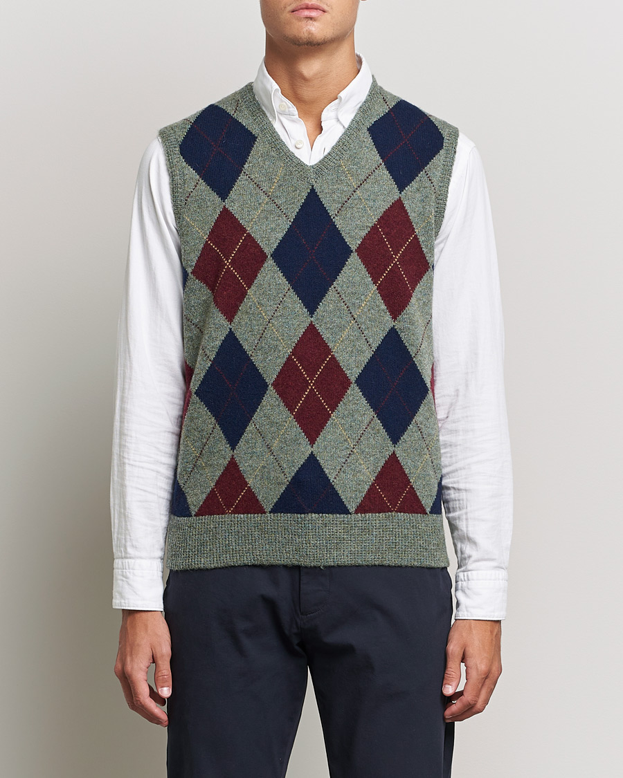 Uomini | Maglieria | Polo Ralph Lauren | Wool Argyle Vest Green Multi