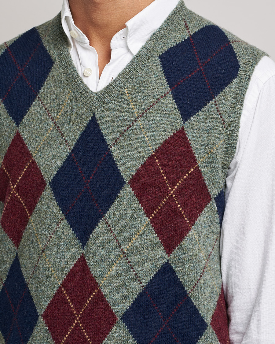 Uomini | Maglieria | Polo Ralph Lauren | Wool Argyle Vest Green Multi