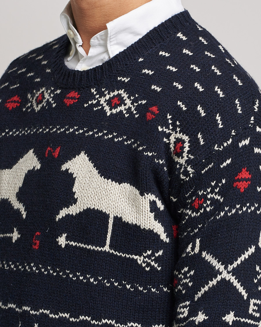 Uomini | Maglieria | Polo Ralph Lauren | Wool Winter Knitted Sweater Navy Multi